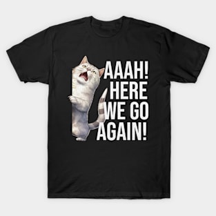 Funny Cat Screaming T-Shirt